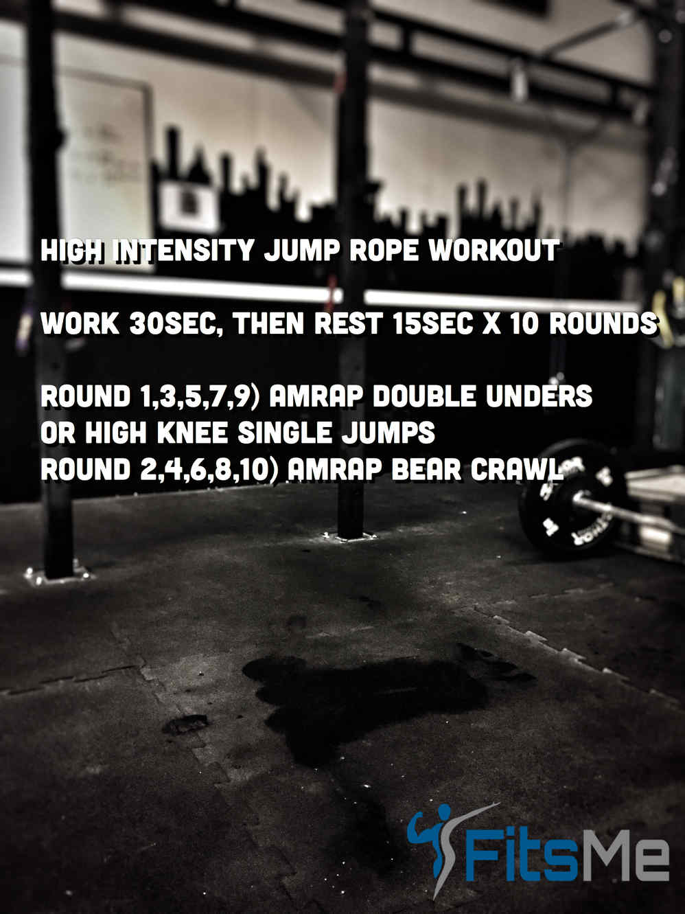 High intensity jump rope workout