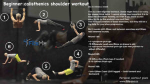 Calisthenics shoulder workout for beginners to advanced.