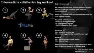 intermediate calisthenics leg workout